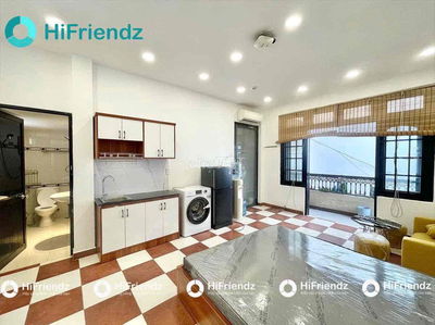 STUDIO BAN CÔNG ĐẦY ĐỦ NỘI THẤT MÁY GIẶT RIÊNG GẦN CHỢ BÀ CHIỂU