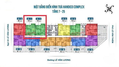 Tổng hợp quỹ căn đang giao dịch tại chung cư Handico 33 Lê Văn Lương giá tốt LH: 0915 317 ***