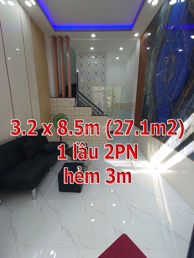 NHÀ 1 LẦU 3.2X8.5M TRƯƠNG PHƯỚC PHAN GẦN CHỢ