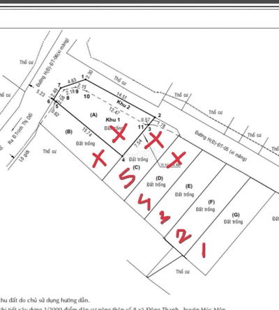 Bán đất 1/ trịnh thị dối, gần chợ gấu và nhà thờ Tân Đông , Đông Thạnh