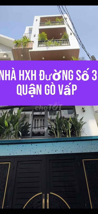 🌈 NHÀ 3,5LẦU HXH ĐƯỜNG SỐ 3, PHƯỜNG 9, QUẬN-GV