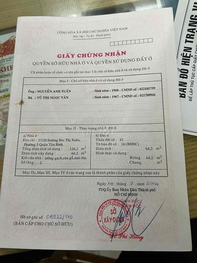 Chính Chủ bán 57/20 Bùi Thị Xuân , 4.3x15 1 lầu , xe hơi vào nhà