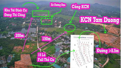 7xxtr Full thổ cư cách KCN Tam Dương 150m giá F0 cân tất cả xung quanh