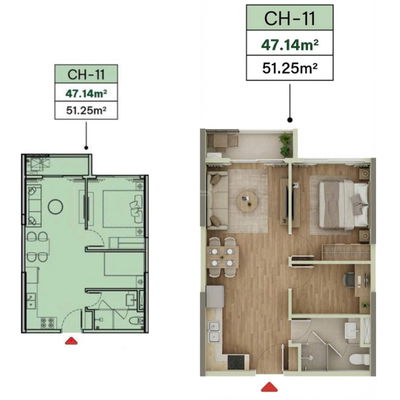 BÁN 1PN+ 47M THE PARKLAND OCEAN CITY, KĐT COMPOUND KHÉP KÍN, GIÁ TỪ 2,8 TỶ, TRẢ TRƯỚC 350 TRIỆU