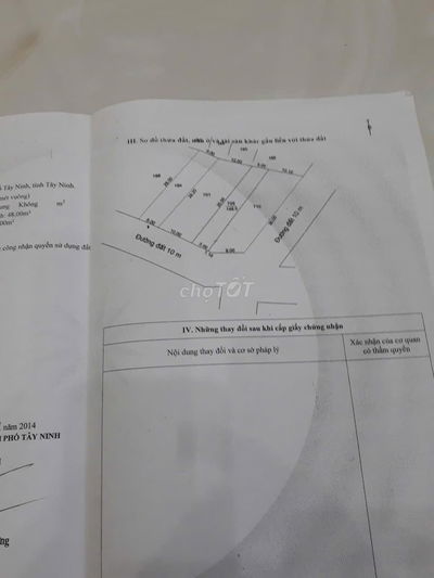 Đất thổ cư chính chủ - tại Trung tâm TP Tây Ninh