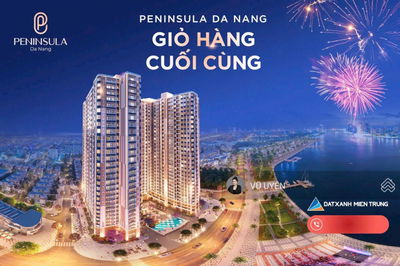Chỉ 1 tỷ (30%)-Peninsula và giỏ hàng 1PN 2PN trực diện sông Hàn, hỗ trợ vay 70%, miễn lãi 24 tháng