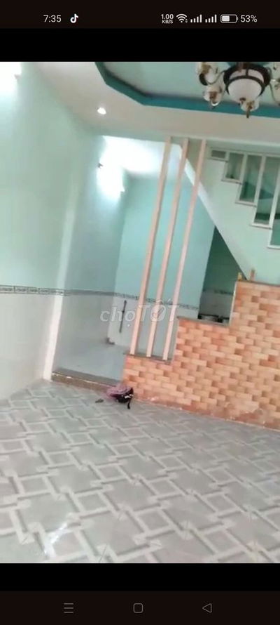 Nhà Bán 4*15m2 nở hậu hẻm 4m khu dân cư hiện hữu nhà 1 lầu 1 trệt .