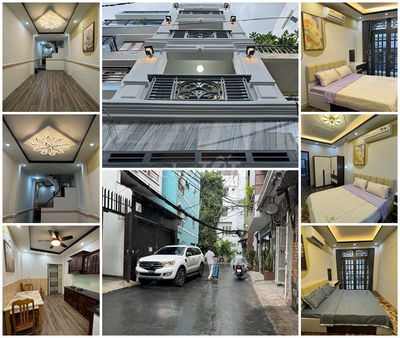 Cho thuê nhà 66/46 Nhiêu Tứ 3 lầu 5 phòng full nội thất, hẻm nhựa 6m