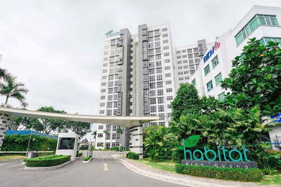 Cho thuê căn hộ Habitat cổng Vsip1 Bình Dương. căn góc Full nội thất