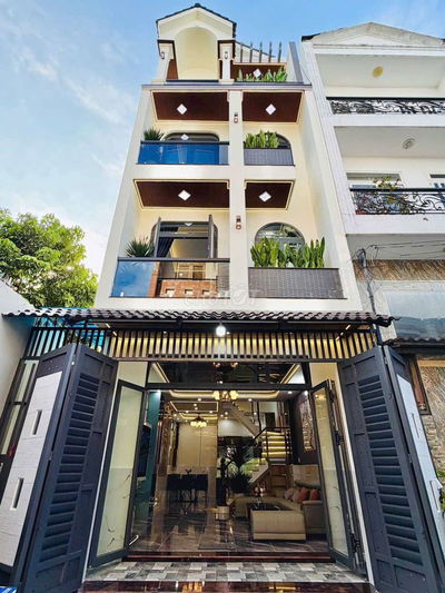 SIÊU PHẨM 4 TẦNG FULL NT, 5PN, 6WC, HẺM NHỰA 8M, 1 TRỤC THẲNG - 8,9 TỶ