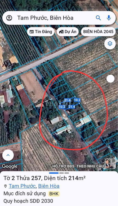 ĐẤT P TAM PHƯỚC , TP BIÊN HÒA