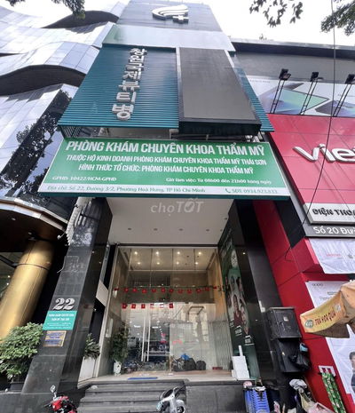 Chính chủ cho thuê toà nhà 22 đường 3/2 Q10. Giá 390tr/tháng