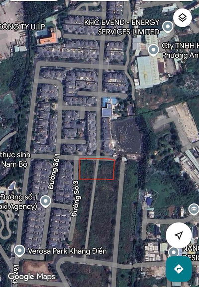 CHO THUÊ ĐẤT NGAY CỔNG VERROSA KHAG ĐIỀN LÔ GÓC