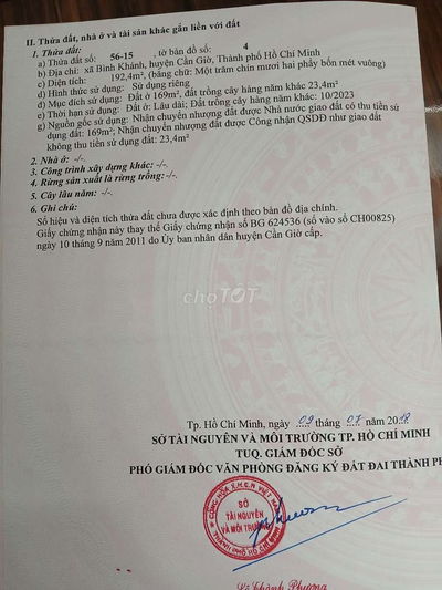 Đất thổ cư Bình Khánh gần phà,chợ,trường học