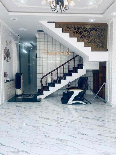 Nhà Trệt 2 lầu 4 phòng ngủ KDC Cửu Long Mới Lộ oto