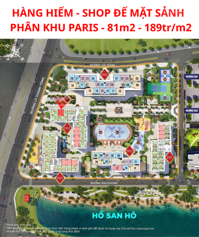 HÀNG HIẾM -SHOP CHÂN ĐẾ MẶT SẢNH 81M2 - 189TR/M2-SỔ ĐỎ LÂU DÀI- CHO THUÊ 80TR/THÁNG