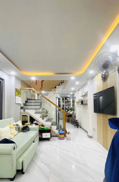 Bán Nhà Lê Văn Thọ, 1 Sẹt, CN 44m2, 4 Tầng, Hẻm 4m,  5 Tỷ 5 nhỉnh nhẹ