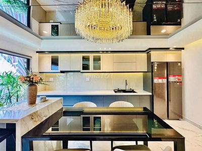 Giảm giá sốc nhà Đặng Thùy Trâm 5x20m. Trệt 2 lầu ST. hẻm thông 12m