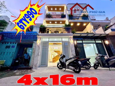 NHÀ ĐẸP 4X16M HUỲNH TẤN PHÁT NHÀ BÈ
