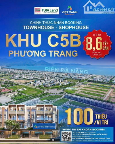 💥 SHOPHOUSE 5 TẦNG 500 m2 TRUNG TÂM ĐÀ NẴNG GIÁ CHỈ 8,6 tỷ  💥
