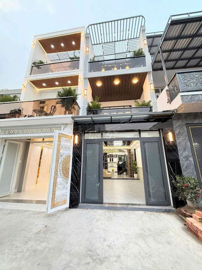 NHÀ PHỐ FULL NỘI THẤT 4X16M HUỲNH TẤN PHÁT NHÀ BÈ