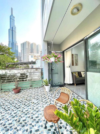 1PN - Ban công rộng - view Landmark