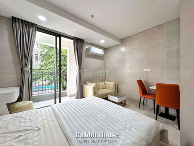 STUDIO SIÊU ĐẸP NỘI THẤT CAO CẤP, BAN CÔNG, KHU CỘNG HÒA, TB