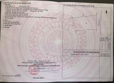 vĩnh thanh cũ nay thuộc Phước An  935m đường oto,  Chính chủ  ! Anh em