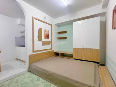 PHÒNG 1PN MỚI XÂY FULL NỘI THẤT BAN CÔNG THOÁNG NGAY HULIFT BA GIA