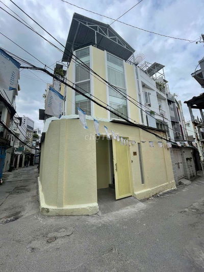 NHÀ MỚI - GÓC 2MT- HẺM XE TẢI- 8X10-3 TẦNG