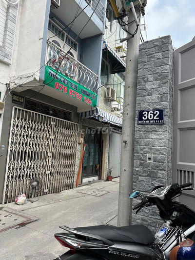 NHÀ 362/25 Nguyễn Đình Chiểu, Q3,HXH. Cách đường chính 50m.3x9,4lau