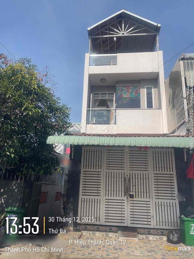 🏡 MẶT TIỀN ĐƯỜNG CHÍNH HIỆP THÀNH Q12–71m2 –3 TẦNG : Chỉ 6,8 TỶ