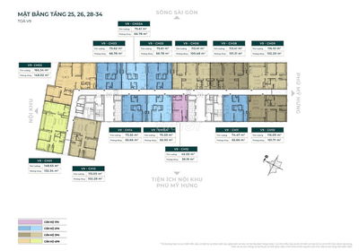 Căn hộ  3pn , diện tích 116m, giá từ 6 tỷ  Sunshine Quận 7
