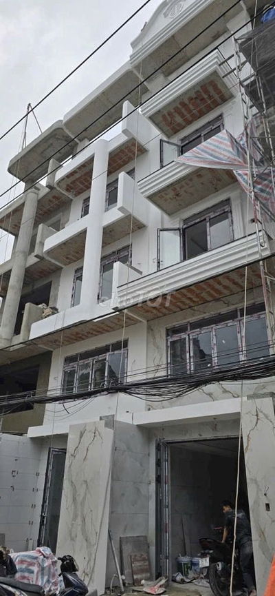 NHÀ ĐANG XÂY MỚI - 5 TẦNG  67M2  GÒ XOÀ BÌNH TÂN  2 MẶT TIỀN TRƯỚC SAU