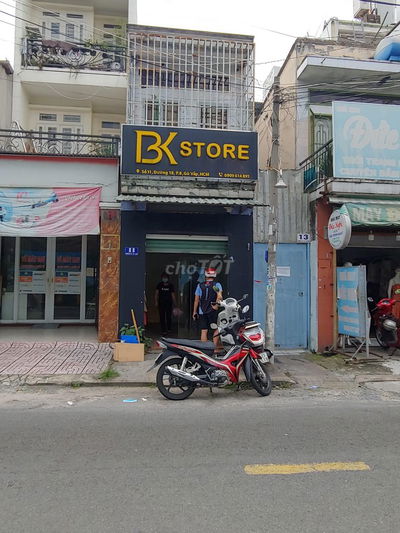 Cho thuê nhà mặt tiền đường gần chợ Hạnh Thông Tây