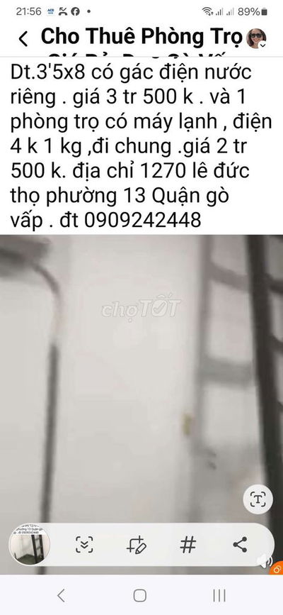 Thuê nhà nguyên căn 28m² lê đức thọ Gò Vấp