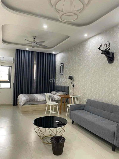 Căn hộ Studio Topaz Twins tầng cao full NT có ngắn hạn