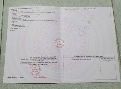 CHÍNH CHỦ BÁN 2 LÔ ĐẤT LIỀN KỀ PHƯỜNG PHÚ TÂN THỦ DẦU MỘT BÌNH DƯƠNG
