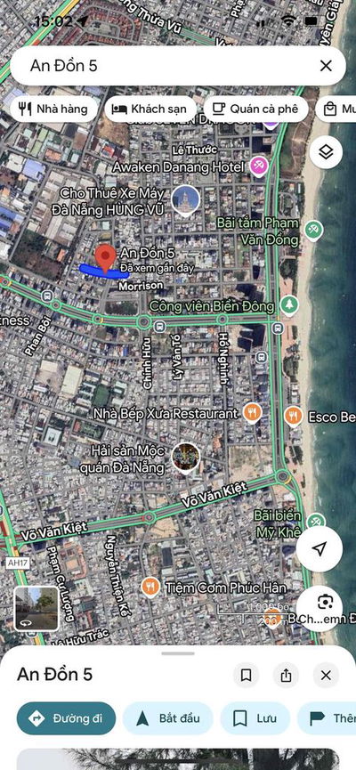 Cặp đất An Đồn 5 166,3m hông kẹp vị trí rất đẹp