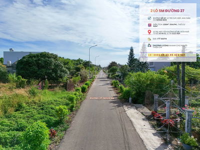 Bán 2 lô 5m liền kề đường 27, gần ngã tư số 10, Vị trí cực đẹp.