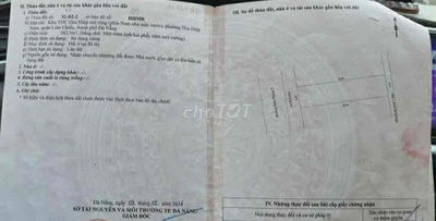 Bán đất mặt tiền đường đàm thanh 7 liên chiểu