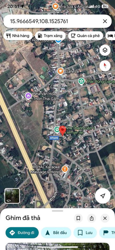 Đất ngang 10m sát DT605, đất Đà Nẵng