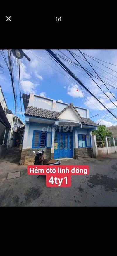 Nhà Cấp 4 – Hẻm Ôtô – Linh Đông Thủ Đức – 4.1 Tỷ