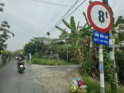 M.Tiền 26m Rạch Xẻo Cui, Tân Thới Phong điền, 6300m2 CLN, có 410m2 TC