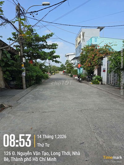 Bán Đất hẻm chính 126 Nguyễn văn tạo Xã long thới Nhà bè HCM
