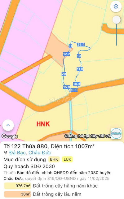 11 X 95 Đường Nhựa 7m NGHĨA THÀNH - TPHCM