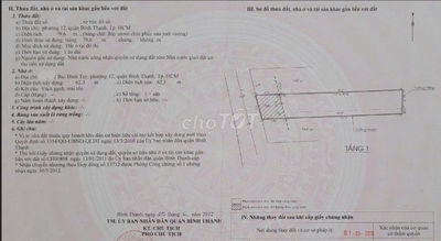 BÁN NHÀ HẺM 222- BÙI ĐÌNH TÚY- NHÀ C4- DT 95m- XE HƠI THÔNG-