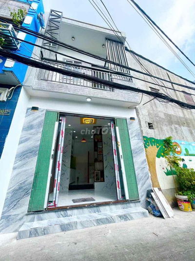 Nhà mới trệt lầu hẻm ba gác p15 q8 sh riêng hiện hữu