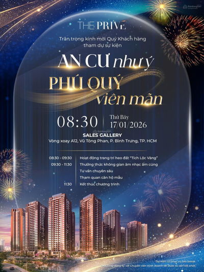 THE PRIVÉ - CHỈ 6,8% KÝ HĐMB - CĂN HỘ 3 MẶT GIÁP SÔNG - LIỀN KỀ THỦ THIÊM