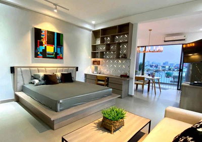 Căn hộ 65m2 dạng 1pn full nt Khánh Hội - Q4